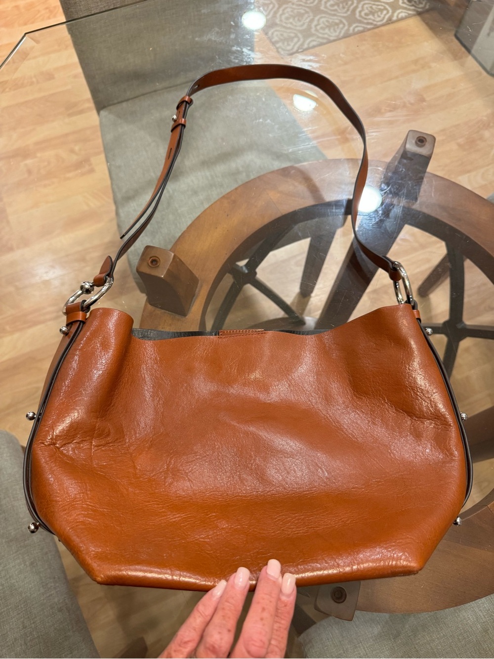 Rebecca Minkoff Saddle Shoulder Bag in Cognac